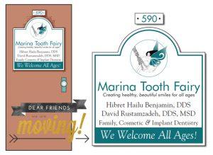 Marina Tooth Fairy Dental Moving Announcement
