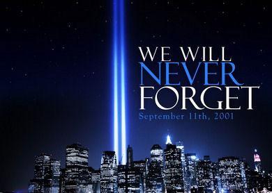 9/11 We Will Never Forget Ad With New Your City Scape
